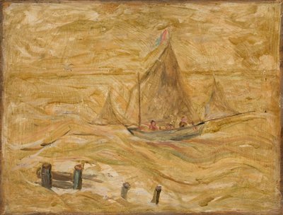 Segelboot auf dem Meer von Tadeusz Makowski