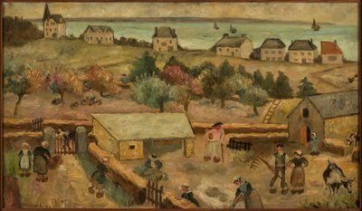 Bauernhof in Keranquernat von Tadeusz Makowski