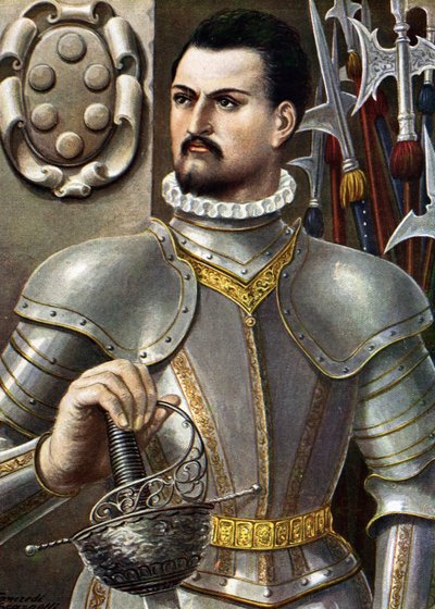 Porträt von Giovanni dalle Bande Nere, italienischer Condottiere von Tancredi Scarpelli