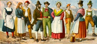 Regionale italienische Tracht von Tancredi Scarpelli