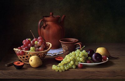 Rustikales Obst-Stillleben von Tatyana Skorokhod