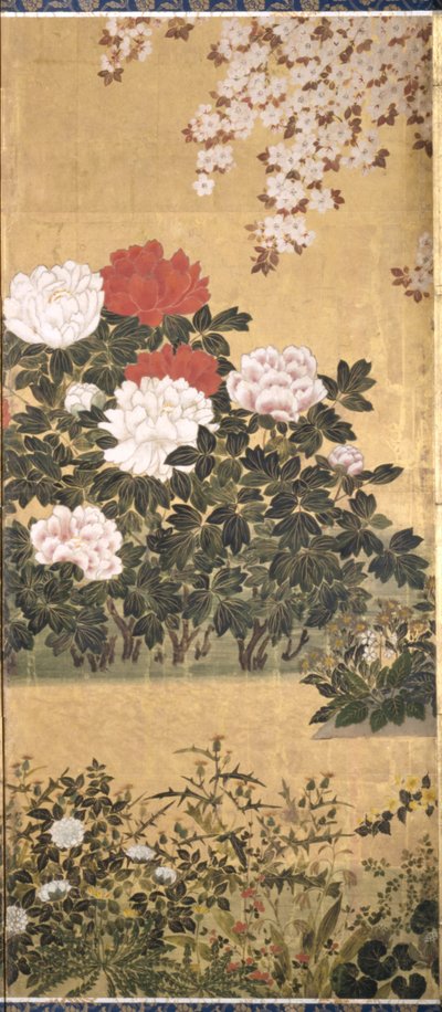 Blumen und Schmetterlinge von Tawaraya Sotatsu