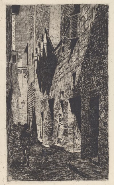 Haus von Dante da Castiglione von Telemaco Signorini