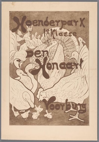 Plakat für den Hoenderpark 1. Klasse Den Honaart Voorburg von Theo van Hoytema (possibly)
