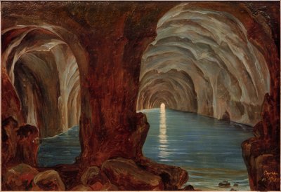 Blaue Grotte auf Capri von Theobald von Oer
