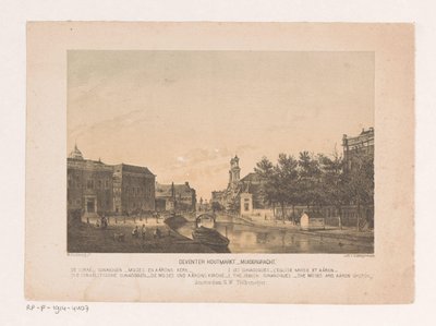 Deventer Houtmarkt und Muidergracht in Amsterdam von Theodor Brüggemann