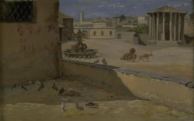 Der sogenannte Tempel der Vesta in Rom von Theodor Philipsen