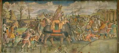 Hannibal in Italien Fresko von Theodor de Bry