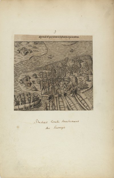 Quomodo und Qua Ratione in Hostium Manus Incidierim. (aus dem Buch, Americae, Teil drei) von Theodor de Bry