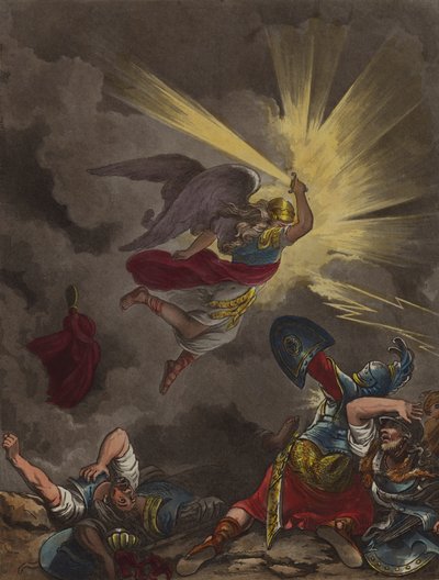 Engel des Herrn tötet die Assyrer von Theodore (after) Lane