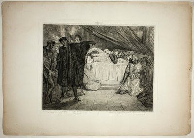 O Spartanischer Hund, Platte fünfzehn aus Othello von Théodore Chassériau