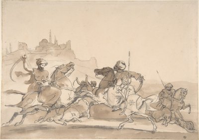 Kampf orientalischer Reiter von Theodore Gericault