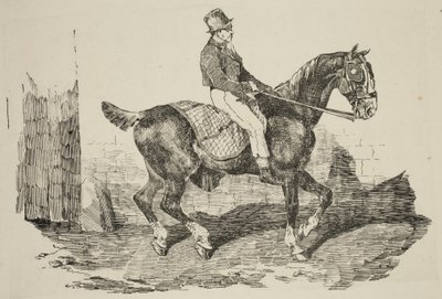 Géricault - Kutschpferd geritten von einem Stallknecht, 1820 von Theodore Gericault