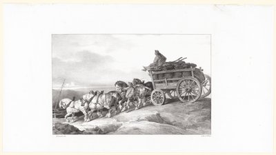 Der Kohlenwagen von Theodore Gericault