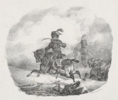 Leichter Artillerieoffizier der kaiserlichen Garde von Theodore Gericault