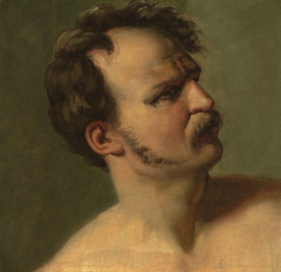 Studie eines Mannes im Profil, um 1812 von Theodore Gericault