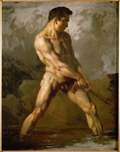 Studie eines männlichen Aktes von Theodore Gericault