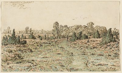 Fußweg in den Barbizonnières von Theodore Rousseau