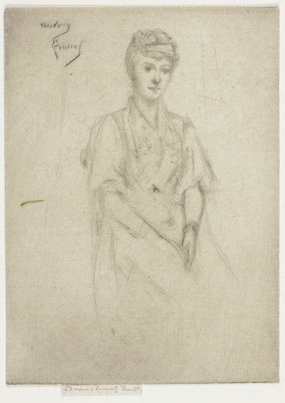 Porträt von Mrs. Cyprian Williams in Kostüm von Theodore Roussel