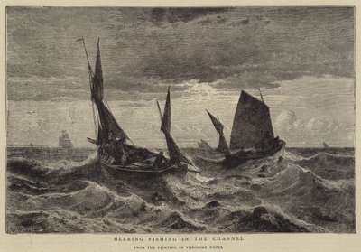 Heringsfischen im Kanal von Theodore Weber
