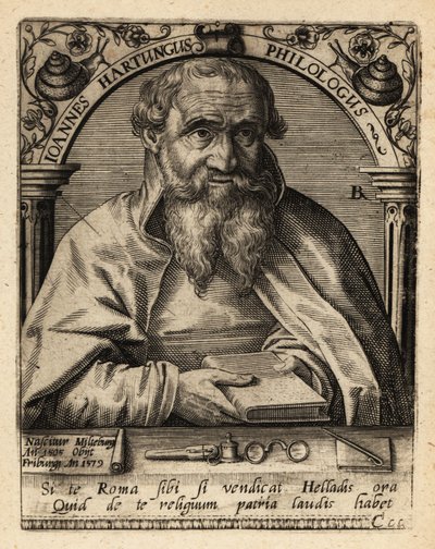 Johannes Hartung, deutscher Graecist und Hebraist von Theodore de Bry