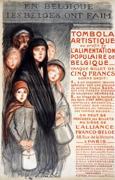 In Belgien hungern die Belgier von Theophile Alexandre Steinlen