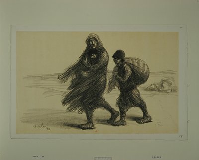 [Der serbische Exodus] von Théophile Alexandre Steinlen