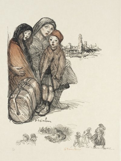 Flüchtlinge von Théophile Alexandre Steinlen