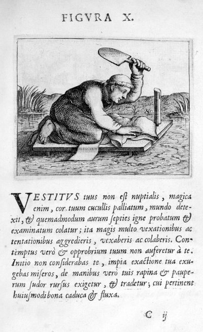 Prophezeiungsfigur X aus Prognosticatio Eximii Doctoris Paracelsi, 1536 von Theophrastus Bombastus von Hohenheim Paracelsus