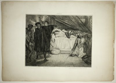 O Spartanischer Hund, Platte fünfzehn aus Othello von Théodore Chassériau