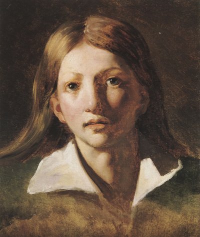 Porträtstudie eines Jugendlichen von Theodore Gericault