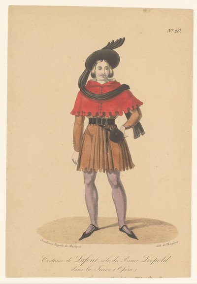 Marcelin Lafont in der Rolle des Prinzen Leopold in der Oper La Juive von Théodore Lejeune