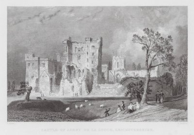 Schloss Ashby de la Zouch, Leicestershire von Thomas (after) Allom