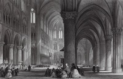 Kathedrale Notre Dame, Paris von Thomas (after) Allom