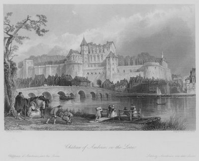 Schloss Amboise an der Loire von Thomas (after) Allom
