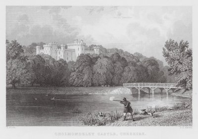 Cholmondeley Castle, Cheshire von Thomas (after) Allom