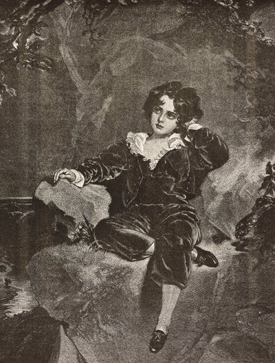 Porträt von Master Lambton als Junge, Charles William Lambton, der Rote Junge, Gravur nach einem Gemälde von Thomas Lawrence von Thomas (after) Lawrence