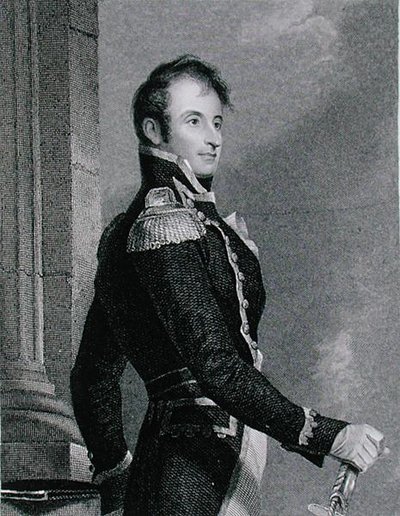 Stephen Decatur (1779-1820), graviert von Asher Brown Durand nach einer Kopie des Originals von James Herring von Thomas (after) Sully