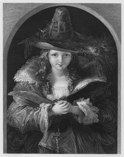 Der Chapeau De Brigand, aus dem Bild in der Vernon Gallery (Gravur) von Thomas (after) Uwins