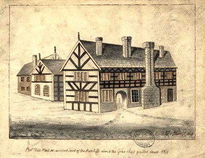 Pool Fold Hall, Manchester, 1819 von Thomas Barritt