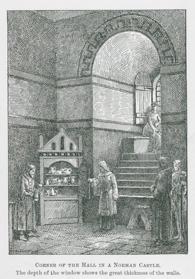 Ecke der Halle in einer normannischen Burg von Thomas Charles Barfield