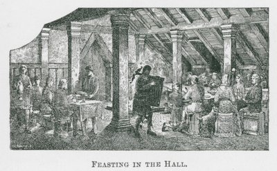 Festmahl im Saal von Thomas Charles Barfield