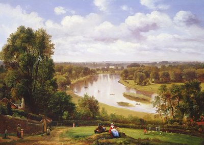 Blick auf die Themse von Richmond Hill von Thomas Christopher Hofland