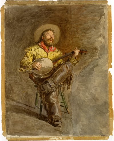 Cowboy singt, ca. 1892 von Thomas Cowperthwait Eakins