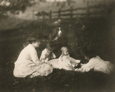 [Frances, Artie und Tom Crowell sowie Susan Macdowell in Avondale, Pennsylvania] von Thomas Eakins