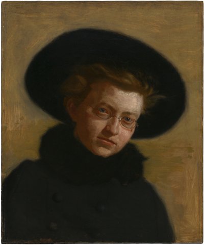 Porträt von Lillian Hammit (Mädchen mit großem Hut) von Thomas Eakins