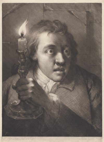 Mann mit Kerze von Thomas Frye