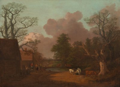 Landschaft mit Milchmädchen von Thomas Gainsborough