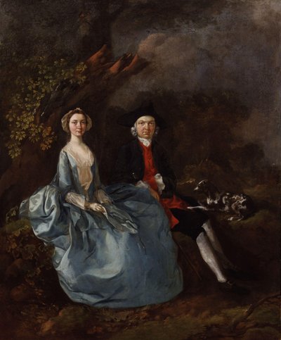 Sarah Kirby (geb. Bull); (John) Joshua Kirby von Thomas Gainsborough