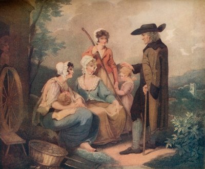 Die Hüttentür, ca. 1791 von Thomas Gaugain